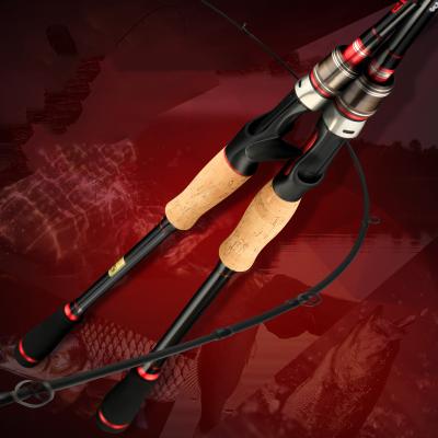 China 2.4m Multifunctional Carbon Lure Rod Straight Handle Double Rod Tip ML Fishing Rod Fishing Tackle Supplies for sale