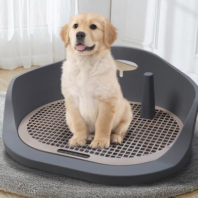 China Portable Puppy Stored Cat Potty Urinal Lavatory Basin Dog Toilet Purses Pee Training Tray Plastic Pets Toilet for sale