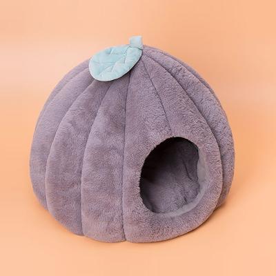 China Cat Bed House Sweet Sleep Viable Comfort Cat Beds Mats Soft Plush Kennel Puppy Cushion Small Dogs Cats Nest Washable Cave Beds for sale