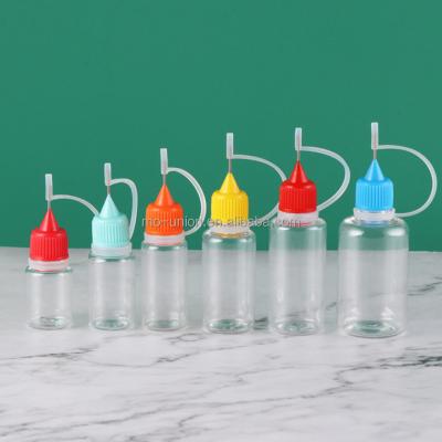 China Factory Wholesale Clear Spout Clear PET Applicator Medicine Plastic Squeeze Bottle 5ml 10ml 15ml 20ml 30ml 50ml 1oz With Spout Nose for sale