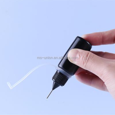 China 5ml 10ml 15ml 20ml 30ml 50ml 100ml 120ml Nose Tip Black PE Needle Applicator Bottle LDPE Needle Applicator Dropper Bottle Opaque Black Plastic Eye Drop for sale