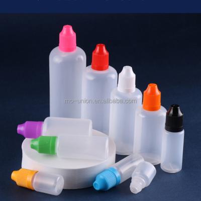 China LDPE 3ml 5ml 10ml 15ml 30ml 50ml 60ml 100ml 120ml Soft Leakproof Airtight Child Proof Seal Plastic Cctv Bottle LDPE Medicine Goods PE Bottle Cap for sale