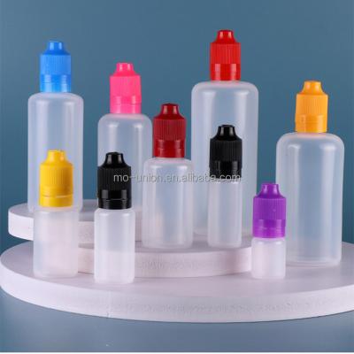 China child & tamper proof bottles squeeze soft LDPE 5ml 10ml 15ml 20ml 30ml 50ml 60ml 100ml 120ml 1oz 4oz kid tamper proof vape ejuice plastic bottle e juice for sale