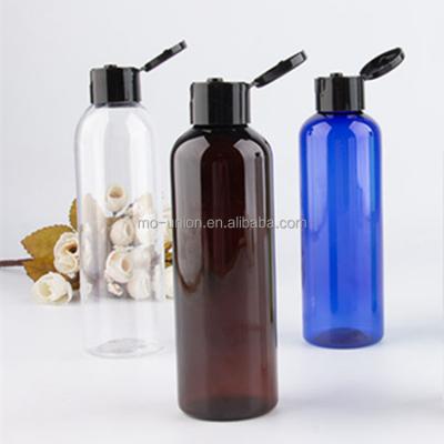 China Package 4oz 15ml 30ml 60ml 100ml 120ml 150ml 250ml PET Lotion Plastic Cosmetic Transparent Clear Cream Flip Cap Squeeze Bottle Plastic Bottle for sale