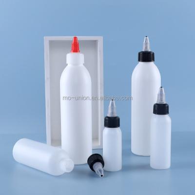 China Rotatable opening to control flow rate Customize White Flat Round Cap OEM/ODM 20/410 PET HDPE PE Plastic Shoulder 30ml 50ml 60ml 100ml 120ml 150ml 180ml Bottle torsion for sale