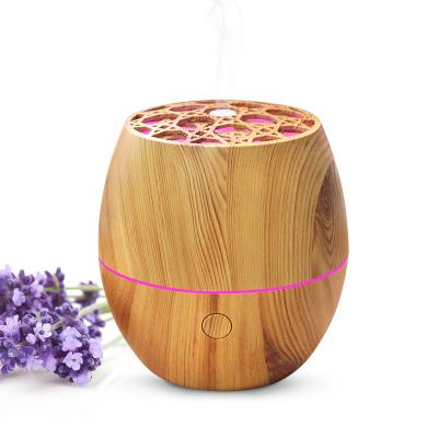 China 2020 Innovation Outdoor Wood Grain Aromatherapy Diffuser Portable USB Essential Oil Diffuser for sale