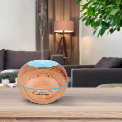 China Outdoor Wood Grain 200ml Electric Ultrasonic Aroma Essential Oil Diffuser for sale