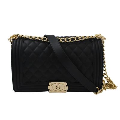 China Others Fashion Diamond Luxury Jelly New Chain Diagonal Shoulder Bag For Women for sale