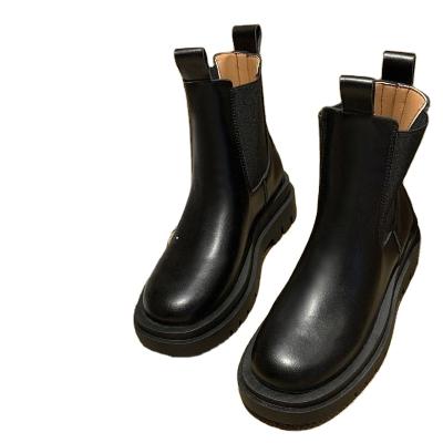 China Autumn Drop Shipping Famous Brands Designer Brands Boots PU Leather Boots Women Waterproof Wholesale Shoes Factory for sale