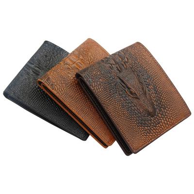 China Hot Selling Waterproof Men Brand Slim Wallet Wallet Alligator For Business Men Crocodile Skin Wallet Wholesale for sale