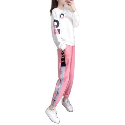 China New viable two-piece set women's clothing from the fall 2021 loose leisure suit spring and autumn fashion trend sportswear for sale