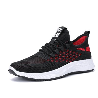 China Wholesale Korean Soft Soled Sneakers Mens Shoes Breathable Flight Woven Mesh Sports Shoes Luxury Mens Sneakers for sale