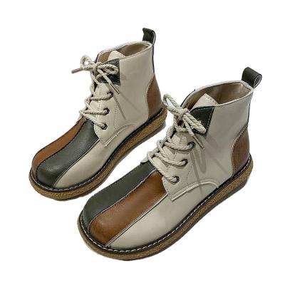 China Drop Shipping Wholesale Waterproof Patent Leather Martin Boots Breathable Durable Women for sale