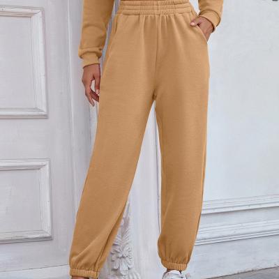 China Anti-wrinkle women's autumn and winter sports casual pants 2021 new loose thickened pants gaiters trousers for sale