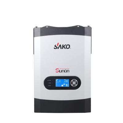 China Home hot sale 3kw solar power system SAKO solar inverter SUNON 3KW can work without battery, 80A MPPT inside PV max input 500vdc. Prepare for shipment for sale