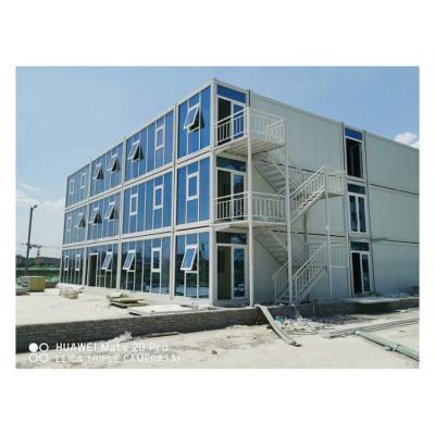 China High Quality Living Studio Modern Hot Selling Multi Layer Container House With Big Window Frame for sale