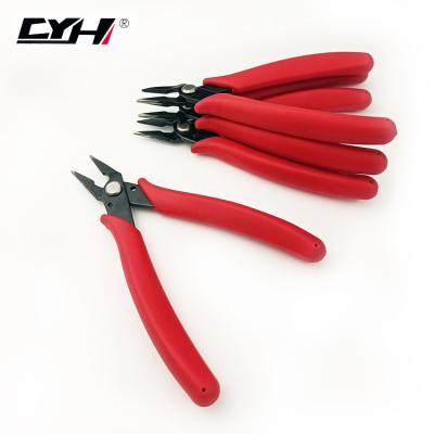 China Hot Selling CheapTool Ordinary Cutter Diy Pliers Red Handle Clamp Plastic Pliers for sale