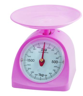 China With Tray 500g 1kg 2kg 3kg 5kg Mechanical Analog Scale Household Kitchen Scale With Tray for sale