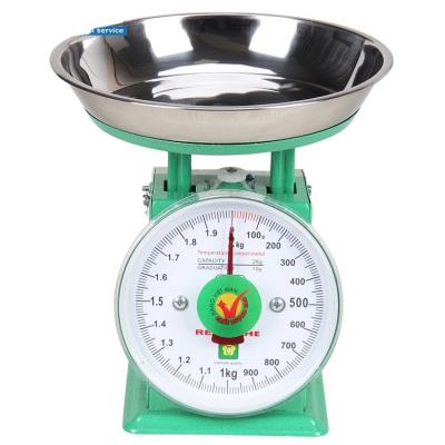 China Body: Painted Steel Tray: 201# Stainless Steel Mask: Mini Spring Scale Portable Spring Scale PS Stainless Steel Plastic Tray Spring Balance for sale