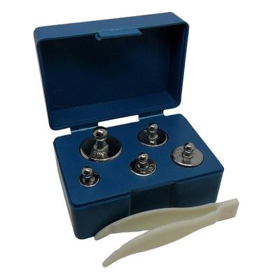 China Digital Jewelry Scale Supplier A Set Best Gram Chrome 100g Measures Calibration Weight Kit For Digital Jewelry Scale for sale