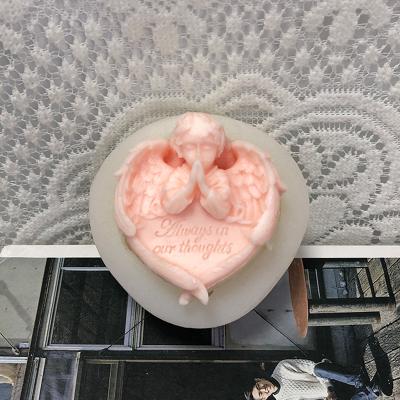 China BEESWAX Newly Released Angel Heart Shaped Candle Prayer Code: B799 for sale