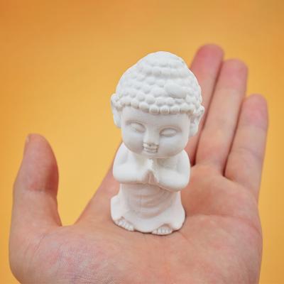 China Tathagata Abrasive Aromatherapy Viable Candle Decoration Stone Diffuser Car Plaster Chinese Tathagata Buddha Silicone Statue Mold Tool for sale