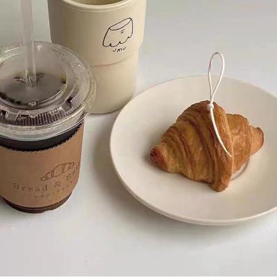 China Viable Korean Crescent Package Croissant Package DIY Aromatherapy Plaster Candle Chocolate Cake Silicone Mold for sale