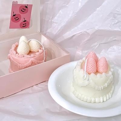 China Viable Small Embryo Cake Silicone Mold Mousse Pastry Dessert Aroma Candle Mold Simulation Cake Decorating Grinding Tool for sale