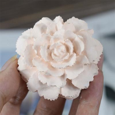 China Solid Carnation Mousse Cake Mold Gypsum Aromatherapy Diffuser Gypsum Silicone Mold Viable for sale