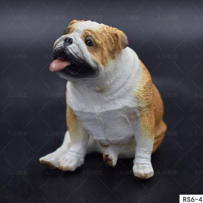 China Sustainable Bulldog Chocolate Mousse Cake 3D Mold Net Red Dog Ice Cream Cake Baking Mold for sale