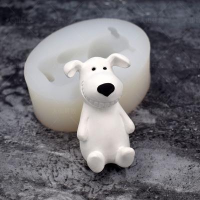 China Viable DIY Want Want Dog Car Diffuser Stone Aromatherapy Plaster Mold Cake Decorating Chocolate Silicone Epoxy Mold for sale