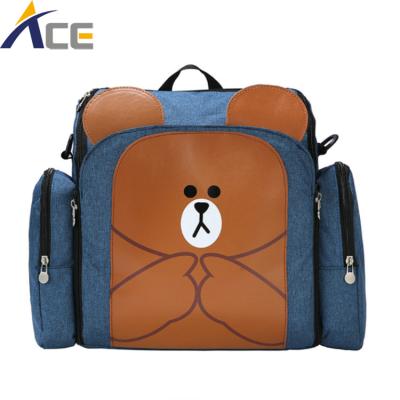 China Cute Backpack Baby Dining Chair Travel Multifunct Foldable Diaper Bag Backpack Accept Logo Solid Color Customized ,Copy Or Customized for sale