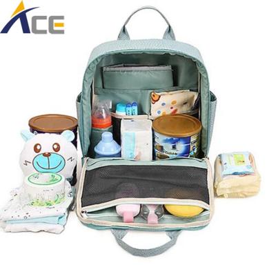 China Backpack Cloth Diaper Bag Small New Mom Baby Diaper Bag Backpack for sale