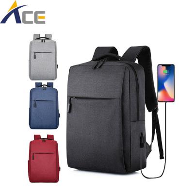 China With USB Business Black Waterproof Extra Large Travel Backpack Laptop Bags for sale