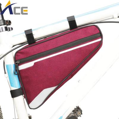 China Custom Multi Triangle Outdoor Handlebar Sport Travel Use Bike Recycling Bag for sale