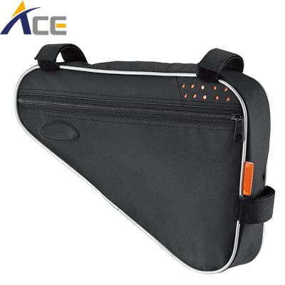 China Multiple Use Pocket Storage Travel Triangle Handlebar Saddle Bike Waterproof Bag for sale