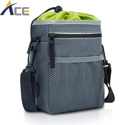 China Large Capacity Breathable Custom Dog Treat Pouch Travel Backpack Pet Training Bag for sale