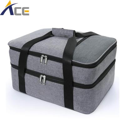 China Double Insulated Reusable Thermal Insulated Grocery Carry Lunch Cooler Bag For Food for sale