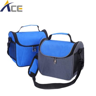 China 600d Polyester Insulated Folding Refrigerated Thermal Insulated Cooler Lunch Bag for sale