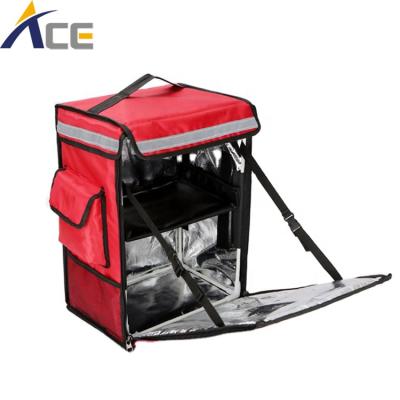 China Motorcycle Portable Cooler Insulated Fast Food Delivery Bag Backpack for sale