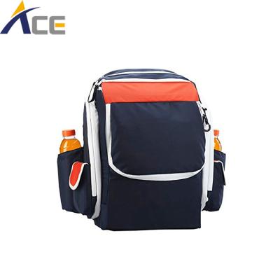 China Multiple Use Customized Large Size Holds 15-18 Discs Backpack Sport Frisbee Disc Golf Bag for sale