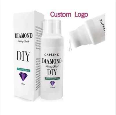 China Safe Wholesale Customizable Logo Diamond Preservative Sealer XYL-JS Diamond Painting Surface Brightener Paint Protective Agent for sale