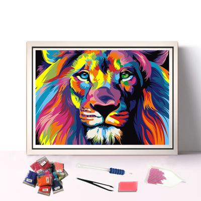 China E-103 Cartoon Fiber Canvas Art Print Home Decor Wall Painting Good Quality Short Drill Diamond Painting Kit Full for sale