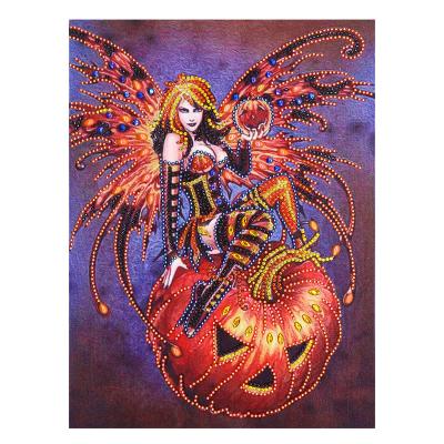 China L-8059 5d Diamond Painting Halloween Modern Crystal Diamond Painting Jack-O-Lantern By Numbers Partial Special Shaped Diamond Painting for sale