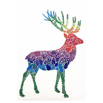 China L-8039 5d Diamond Painting Modern Colorful Deer Crystal Diamond Painting By Numbers Special Shaped Diamond Painting for sale