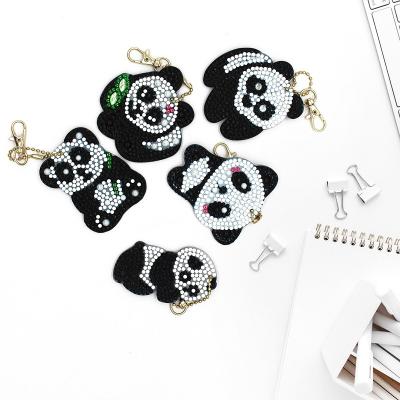 China Diy 5d Diamond Painting Keychain Wholesale XYL-P059 Modern Panda Pendant Accessories Diamond Painting Decorative Accessories Bag for sale