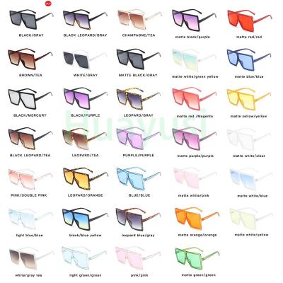 China Fashion sunglasses 2022 hot trendy colorful shades shades cheap oversized woman UV400 sunglasses for women for sale