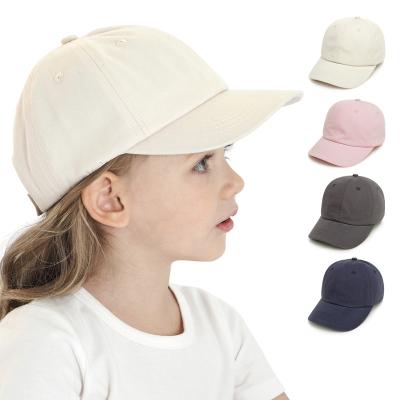 China COMMON YEAR Wholesale 0-5 5 Panel Plain Snapback Sport White Kids Cap Stylish Kids Baseball Hats Kids Baseball Hats for sale