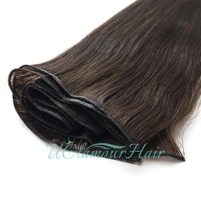 China Big Running Promotion Natural Looking All Color Raw Thick End Hair Extensions Genius Weft for sale