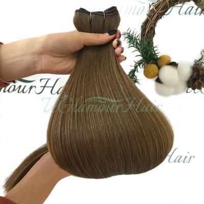 China Brother Three Natural Wholesale Seamless 100% Natural Head Hair Premium Appearance Weft Machine for sale